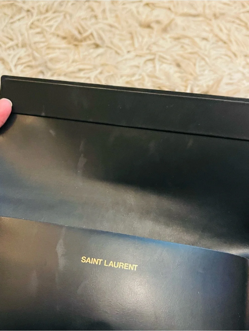 Saint Laurent Black Cat-Eye Sunglasses - Sleek SL676 Made in Italy Case